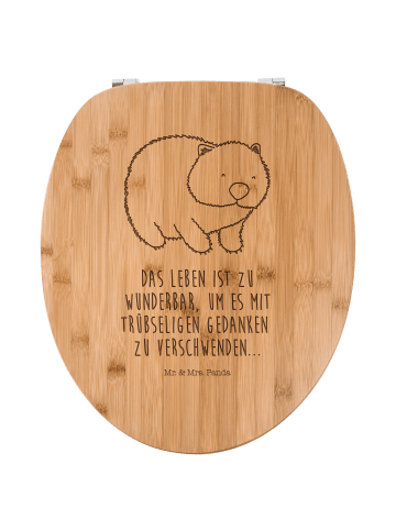 Mr. & Mrs. Panda WC Sitz Wombat mit Spruch in Transparent