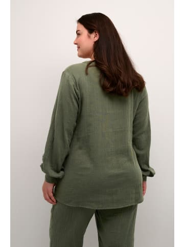 KAFFE curve Langarm-Bluse KChella in Grape Leaf