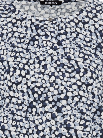 Olsen Langarmshirt Clara in marine ecru