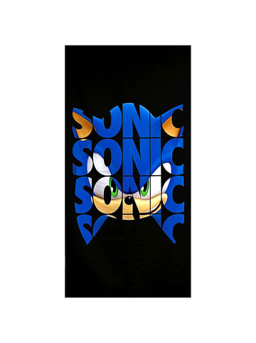 Sonic Strand-/Badetuch Sonic The Hedgehog - (L) 140 cm x (B) 70 cm in Schwarz