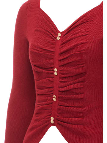 leo selection Damen Strickpullover in Rot