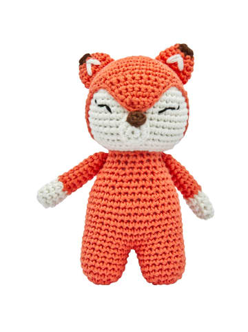 miniHeld Handgestrickter Fuchs gehäkelt aus Baumwolle Spielzeug 15 cm 0 Monate