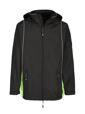 mh michael heinen Regenjacke in schwarz-neongrün