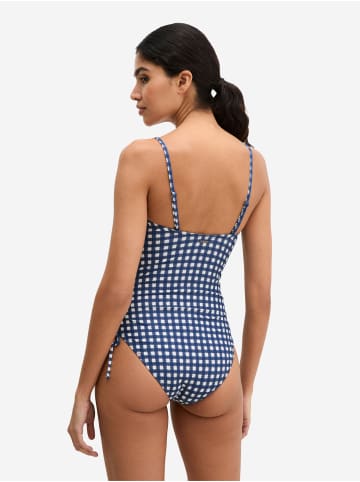 Marc O'Polo Badeanzug Shiny in navy peony check