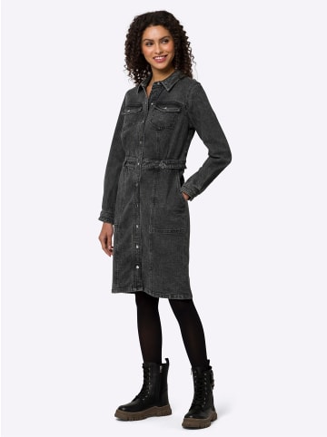 Heine Jeanskleid in anthrazit-grey-denim