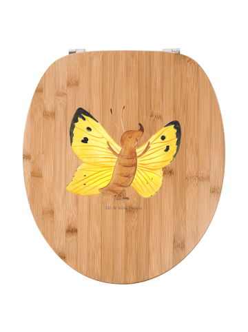 Mr. & Mrs. Panda Klodeckel Schmetterling Zitronenfalter ohne Spruch in Braun