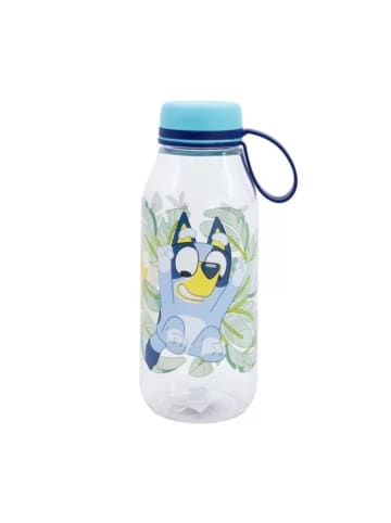 Bluey Blaue Sportflasche mit aufsteckbarem Deckel 460 ml