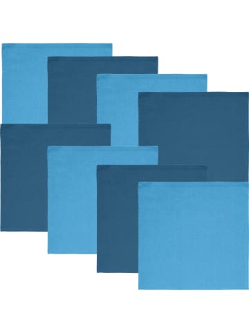 REDBEST Serviette 8er-Pack Tulsa in hellblau/blau