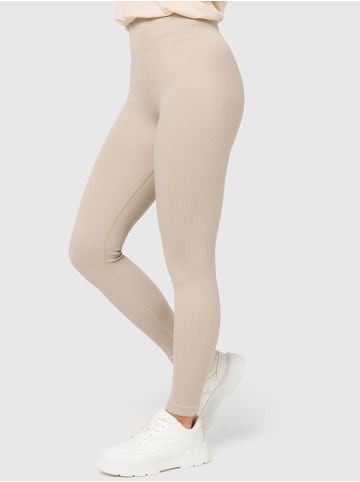Nur Die  Leggings Ripp-Optik Relax & Go in Taupe