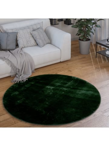 KADIMA DESIGN Teppich Kurzflor waschbar Unifarben Wohnzimmer in Grün