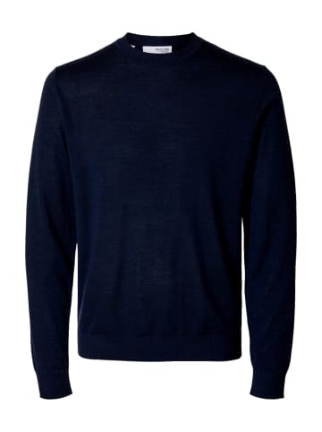 SELECTED HOMME Pullover 'TOWN' in dunkelblau