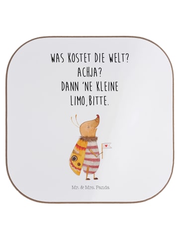 Mr. & Mrs. Panda Flaschenuntersetzer Nachtfalter Fähnchen mit Sp... in Weiß