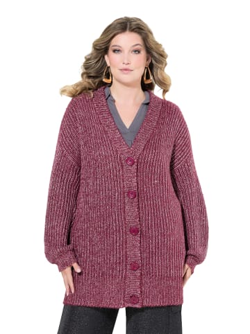 MIAMODA Strickjacke in purpur