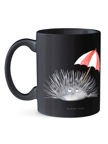 Mr. & Mrs. Panda Tasse Seeigel ohne Spruch in Schwarz