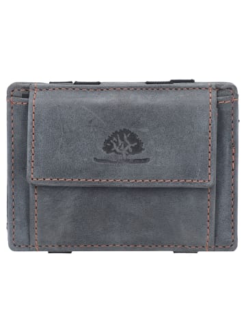 Greenburry Vintage Magic Geldbörse RFID Leder 10 cm in steel blue