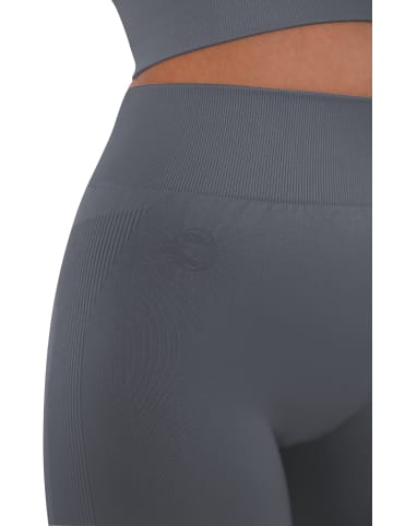 Stark Soul® Kurze Sport Leggings Seamless Sporthose in grau