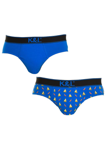 Kisses and Love 2er-Set: Slip in Blue
