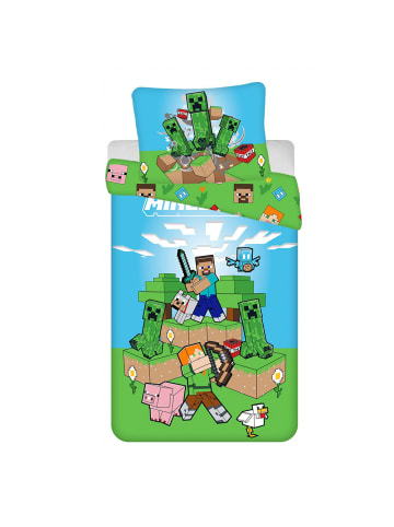 Minecraft Creeper Chaos Bettwäsche 140×200cm, 70×90cm