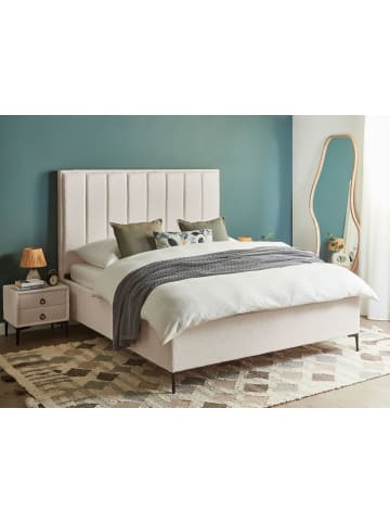 Beliani 4-tlg Schlafzimmer Set SEZANNE in Weiß/Schwarz 170x215x142 cm