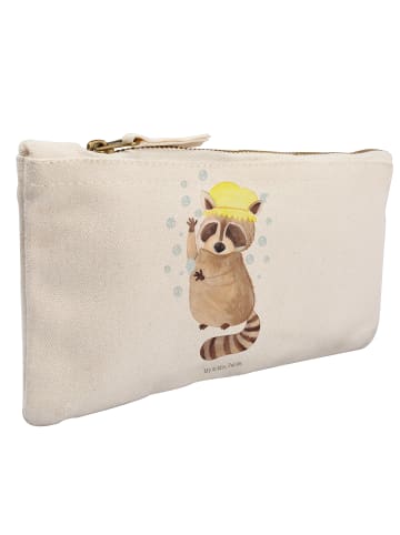 Mr. & Mrs. Panda Waschbeutel Waschbär ohne Spruch in Weiß