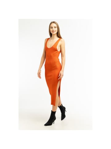 Patrizia Pepe Orange Viskose Casual Kleid