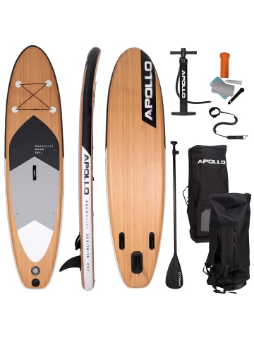 Apollo Aufblasbares Stand Up Paddle Board " SUP - Wood " in holz