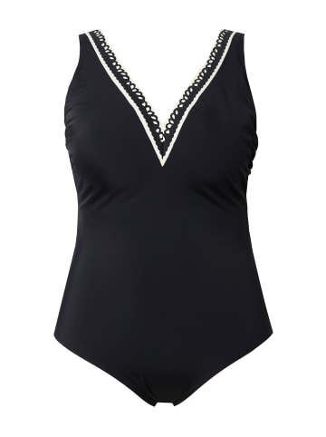 Ulla Popken Badeanzug in schwarz