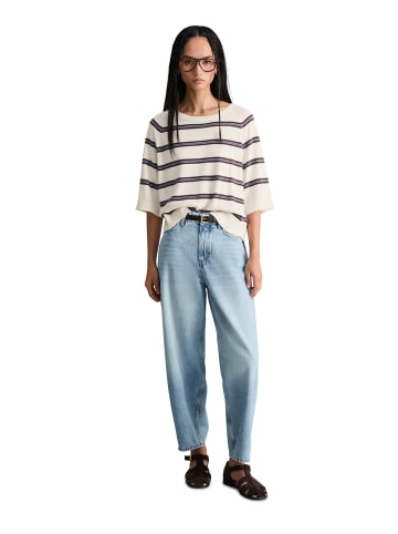 Marc O'Polo DENIM Kurzarm-Pullover relaxed in Offwhite