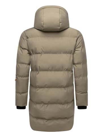 STONE HARBOUR Steppmantel Thadeek XX in Stone Brown