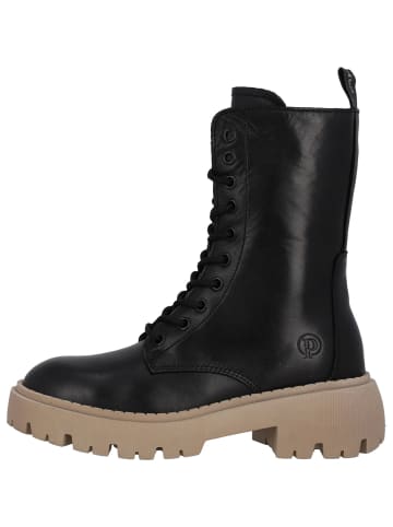 Palado Schnürstiefel Delos in Schwarz/Beige