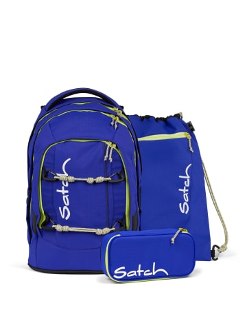 Satch Pack - Schulrucksack Set 3tlg. "Adventure Edition" 45 cm in Blue Climber