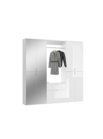 ebuy24 Garderobenaufstellung ProjektX Weiß 195 x 34 cm