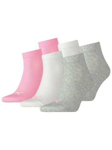 Puma Socken 6er Pack in Grau/Rosa/Weiß