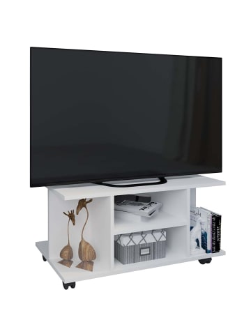 ebuy24 TV Tisch Findalo  Weiß 80 x 40 cm