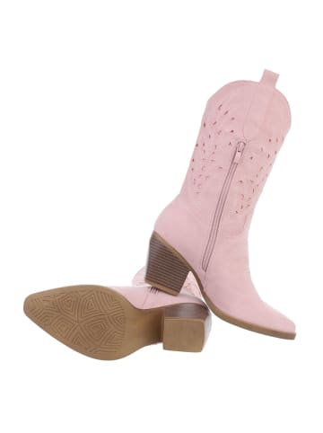 Ital-Design Stiefel in Rosa