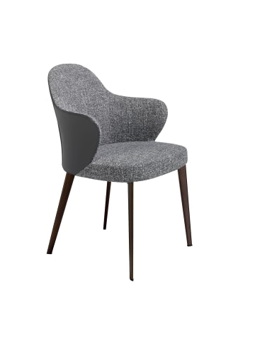 Angel Cerdá Stuhl 4102 in Grau/Braun – (B)60 x (H)83 x (T)63 cm