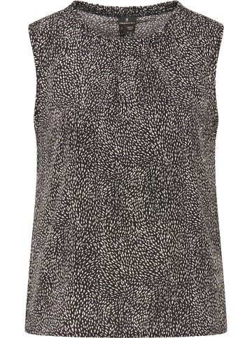 DreiMaster Damen Blusentop in Schwarz Wollweiss