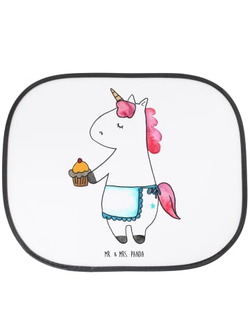Mr. & Mrs. Panda Auto Sonnenschutz Einhorn Muffin ohne Spruch in Weiß