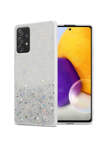 cadorabo Hülle für Samsung Galaxy A72 4G / 5G Glitter in Transparent mit Glitter