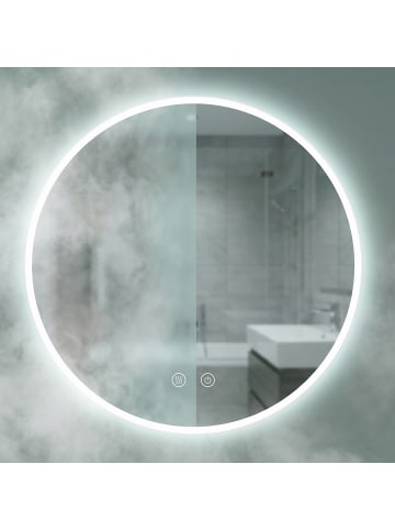 relaxdays Badspiegel "Touch" - Ø60 cm