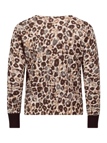 Betty Barclay Strickpullover mit Jacquard in Taupe/Beige