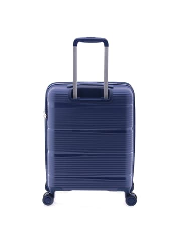 Gladiator 0800 4 Rollen Kabinentrolley 55 cm mit Dehnfalte in blue