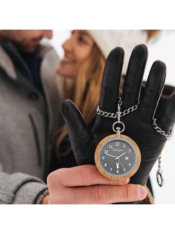 Waidzeit Analog-Taschenuhr Waidzeit Taschenuhren extra groß (ca. 50mm)