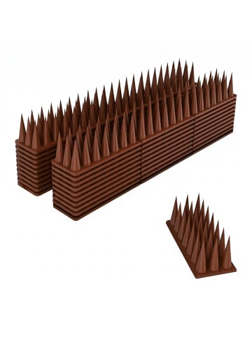 relaxdays 20 x Vogelabwehr-Spikes in Braun