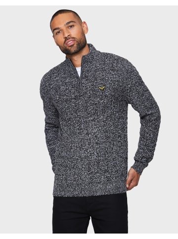 Threadbare Pullover Swindon in Jet Black / Ecru Twist