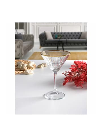 Pasabahce Elysia Golden Touch Martiniglas, 230 ml in Transparent