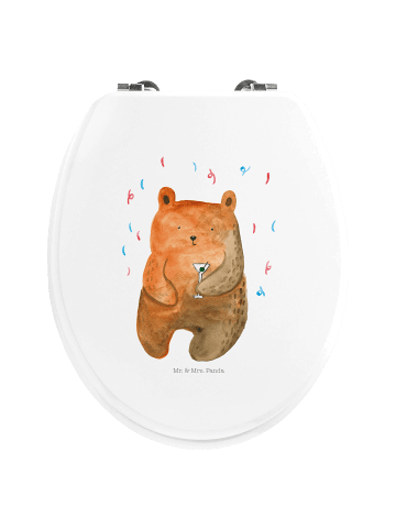 Mr. & Mrs. Panda Toilettensitz Bär Party ohne Spruch in Weiß