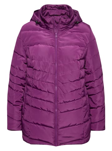 Ulla Popken Steppjacke in dunkles violett