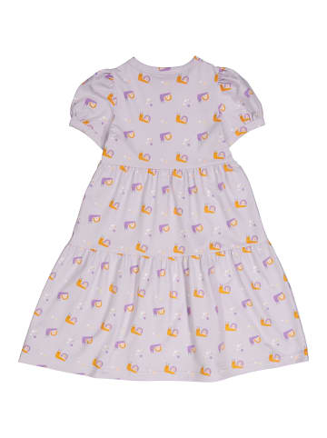 Fred´s World by GREEN COTTON Kurzarmkleid in Lavender/lavender/Tangerine