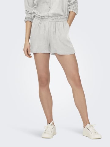 JACQUELINE de YONG Lockere Paperbag Shorts Kurze Stretch Sommer Pants in Weiß